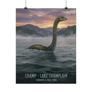 Cryptids of North America Series #5 --Lake Champlain "Champ" Matte Art Print