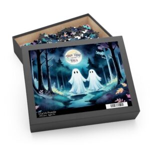 Ghost Couples Puzzle — "True Love Never Dies" Romantic Halloween Jigsaw