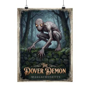 Cryptids of North America Series #9 -The Dover Demon Matte Print
