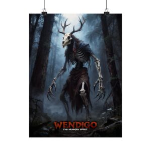 Cryptids of North America Series #8 -The Wendigo matte art print