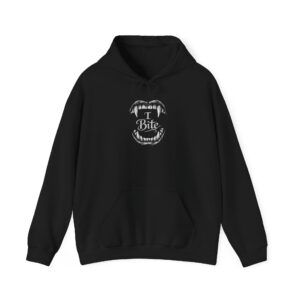 "I Bite" Vampire Fangs Hoodie — Gothic Pullover