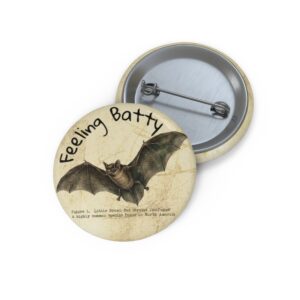 Feeling Batty Bat Pin Button – Vintage Bat Button