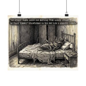 'Metamorphosis'  Kafka Illustration - Matte Horizontal Poster