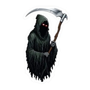 Reaper  Vinyl Decal — Grim Reaper Sticker for Laptops, Water Bottles & Skateboards